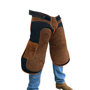 avental de ferrador couro marrom